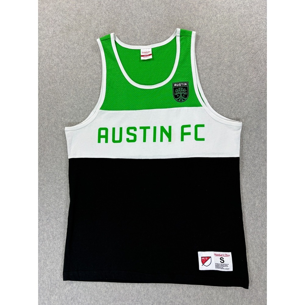 Austin FC Stitched Logo MLS Soccer Tank Top (Men's Small) Green